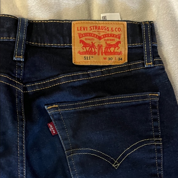 Dark Blue Jeans Mens - Picture 3 of 3